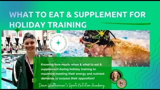 What to Eat & Supplement for Holiday Training for Swimming!