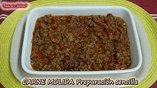 CARNE MOLIDA preparación económica sencilla y deliciosa