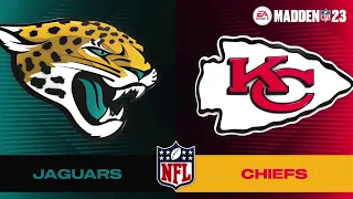 Playoffs da NFL: Jaguars encaram o Kansas City Chiefs em simulação surpreendente no Madden 23