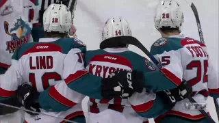 The Kelowna Rockets defeat the Calgary Hitmen