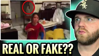 REAL OR FAKE?? YOU DECIDE! | Ghosts Caught On Camera? 5 Scary Videos (Reaction)