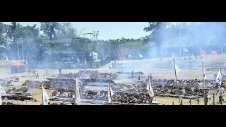 Over 16 TONS of beef go on the grill in Uruguay