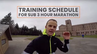Training Schedule for Sub 3 Hour Marathon | Extramilest