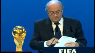 FIFA Announces Russia, Qatar as World Cup Hosts for 2018, 2022 (Full Presentation)