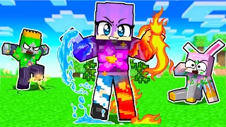 ShapeShifting into ELEMENTALS in Minecraft!