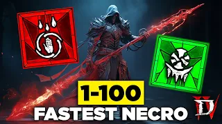 Speed Run Lvl 1-100 Necromancer Diablo 4!