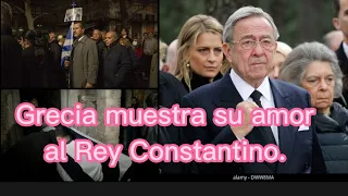 El último adiós al Rey Constantino #doñasofía #realeza #realeza_española #familiareal #royal #reyes