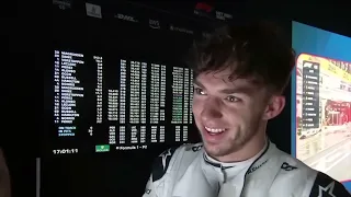 Pierre Gasly Reacts to Kevin Magnussen's Pole