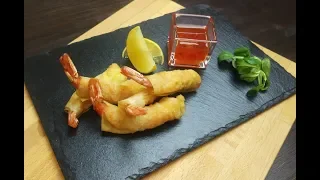 Prawns wrapped in Phyllo