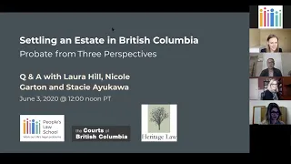 Settling an Estate in British Columbia (Recorded Webinar)