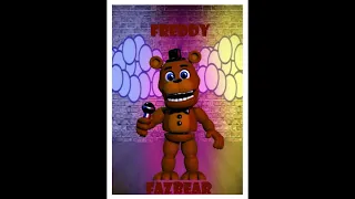 Willy's Wonderland fan made posters - Freddy Fazbear