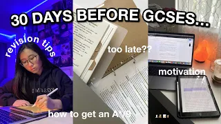 30 DAYS BEFORE GCSES 2023 | 4 Week Revision Plan for GCSES, motivation, A* revision tips