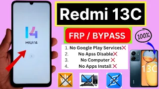 Redmi 13c MiUi 14 Google Account Bypass (Without Pc) Redmi 13c Frp Bypass | MiUi 14 Frp Unlock