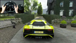 Lamborghini Aventador SV - Forza Horizon 4 | Logitech G920 + Paddle Shifter Gameplay