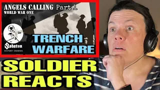 Sabaton History Trench Warfare (US Soldier Reacts to Angels Calling)