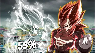 BREAKING LIMITS FOR TRIUMPH: 55% PHY SUPER FULL POWER SAIYAN 4 LB VEGETA REVIEW: DBZ DOKKAN BATTLE