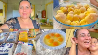 COMPRAS DE REPOSIÇÃO//PÃO DE QUEIJO PARA O CAFÉ DA TARDE 🧀//ELE ESTÁ DE VOLTA 🙏🏻❤️