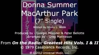 Donna Summer - MacArthur Park (7" Single) LYRICS SHM "On the Radio: Greatest Hits I & II" 1979