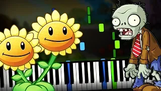 Plants vs Zombies (PvZ) - Grasswalk (Day Stage Soundtrack) Piano Tutorial (Sheet Music + midi cover)