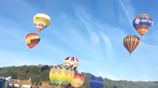 Bristol balloon fiesta 2018 Saturday am launch
