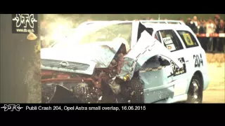 Crashtest Opel Astra small overlap