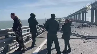 Kerch Bridge: 3 dead after truck bomb destroys part of bridge linking Russia and Crimea