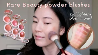 NEW rare beauty powder blush review ✨ comparing all 6 shades