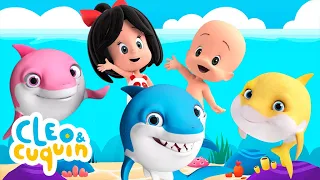 Baby Shark de Cleo y Cuquín 🦈🌊 ¡Canta con la Famlia Telerín!