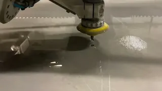 Waterjet cutting 1.25” plate