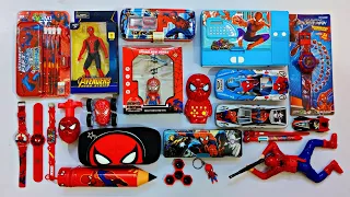 Biggest Collection of Spiderman Toys - Helicopter, Pencil Box, Watch, Spinner, Rc Car, Pens, Game