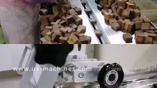 Sweet candy brick energy bar pillow type automatic film wrapping sealing packing machine automatic v