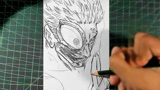 How To Draw Sukuna vs Yuta in Gojo's Body, Domain Expansion Clash 🔥 Jujutsu Kaisen