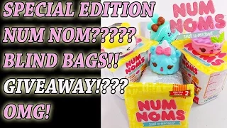 SPECIAL EDITION NUM NOMS ?!?? | Num Noms Blind Bags Opening| GIVEAWAY?