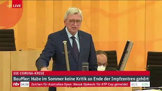 LIVE: Regierungserklärung des hessischen Ministerpräsidenten Bouffier zur Corona-Lage