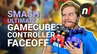 Smash Ultimate Switch GameCube Controller Face-off (Official, PowerA, PDP)