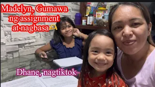 Madelyn, nag assignment at nagbasa/Dhane nagtiktok #pbteam #pugongbyahero #pbscholarmadelyn