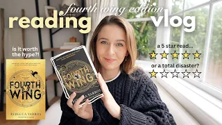 i read booktoks most popular book...is it worth the hype?! 🐉 fourth wing reading vlog