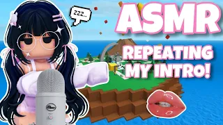 Roblox ASMR ∼ natural disaster survival! repeating my intro 💗 (RELAXING WHISPERS)