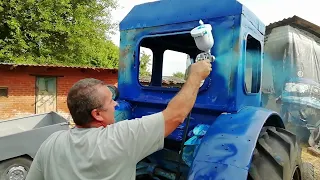 PAINTING THE TRACTOR T 40, I did it.