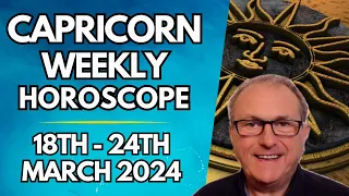 Capricorn Horoscope  - Weekly Astrology from 18th  - 24th March 2024