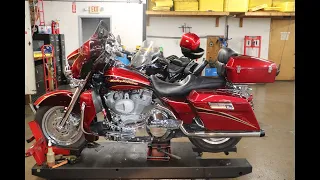 2005 Harley-Davidson Electra Glide CVO FLHTCSE2 (red) 3025 Fallen Cycles