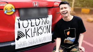 PRANK KLAKSON MOBIL KE KAKAK TERCINTA! FT. JESS NO LIMIT