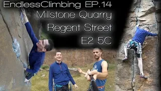 Ep.14 - Gritstone - - Millstone Quarry - Regent Street E2 5c*** - Crack Climbing