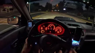 05 Subaru STi Night Cruise POV w/ Binaural Audio