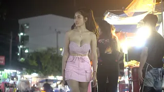 [4k] How is Thailand Now? Bangkok Midnight Club Ladies Look Around!