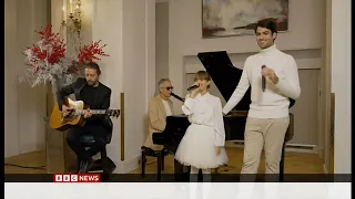 Andrea Bocelli and his kids Virginia and Matteo perform Christmas Day classic on BBC