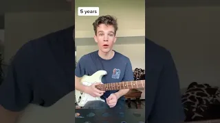 Progress playing guitar from Day 1-10 Years