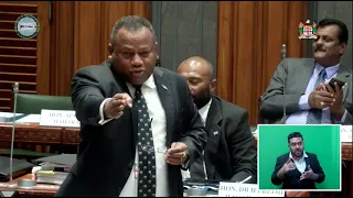 Fijian Minister for Disaster Management informs Parliament on TC Yasa and TC Ana