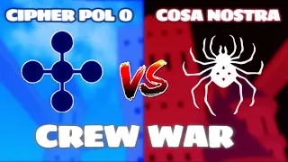 Cipher Pol 0 vs Cosa Nostra | Blox Fruits Crew War