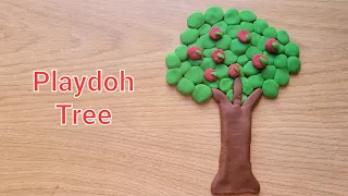 Clay art for kids Part 3 Nature : How to make a playdoh Tree?